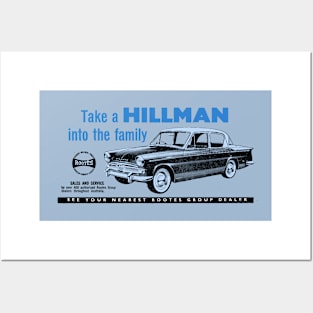 HILLMAN MINX - advert Posters and Art